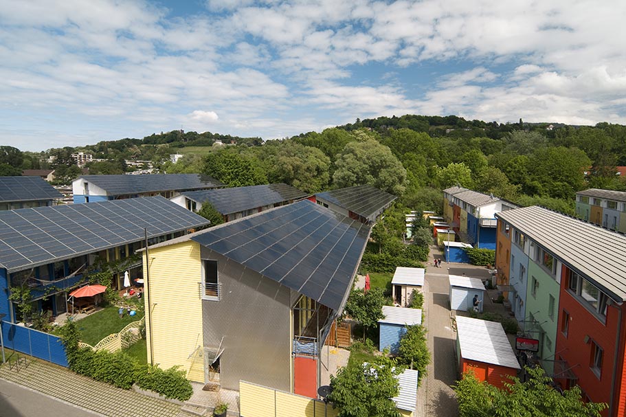 Green City Freiburg, view of the solar community // Copyright FWTM Schoenen